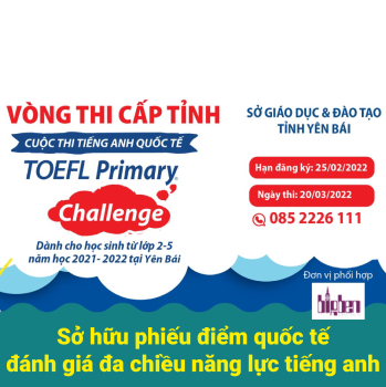 Cuộc thi TOEFL Primary Challenge tại Yên Bái